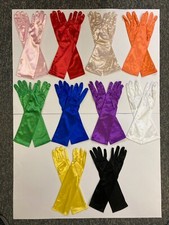 Ladies Womens Elegant Formal Elbow Length Satin Style Gloves Evening Party