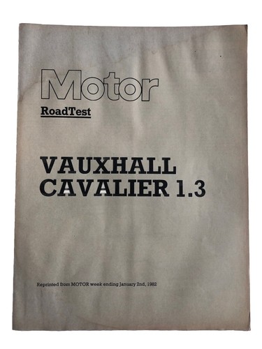 Vauxhall cavalier road - vauxhall, 1.3