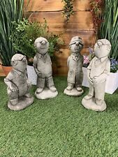 STONE GARDEN CRICKET  TEAM STATUE BUNDLE GIFT CRICKETER CONCRETE ORNAMENT