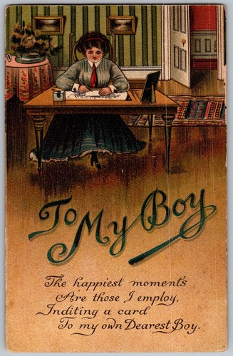 Antique standard postcard - antique,