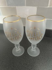 2 X New Stella Unfiltered Pint Glasses
