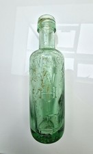 Collectable Small Glass Bottle R. W & S. L'd White Old Vintage Bottle