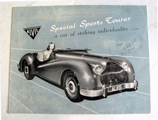 ALVIS Special Sports Tourer Car Sales Brochure Jan 1949