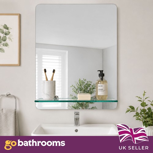 Wall hung bathroom mirror - hung,