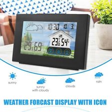 Wireless Weather Station Digital Thermometer Indoor Outdoor Weather Clock Sensor