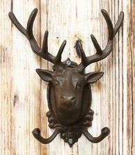 Ebros Cast Iron Rustic Stag