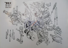BSA Gold Star Exploded Engine