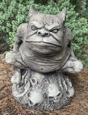 Stone garden gargoyle - garden, on
