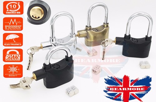 Alarmed motion sensor padlock - alarmed,