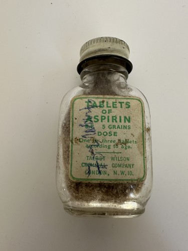 Vintage aspirin bottle - vintage, –