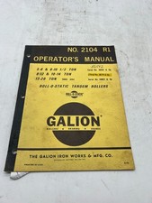 Galion Manual 5-8 & 8-10 1/2