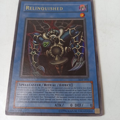 Sdp 001 relinquished ultra - relinquished,
