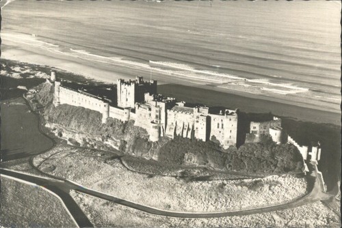Bamburgh castle rppc - bamburgh,