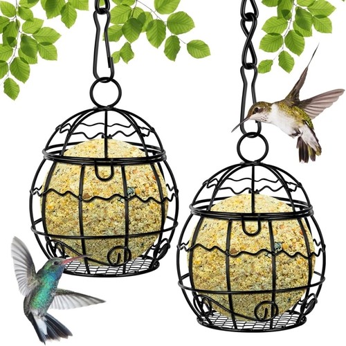 Metal fat ball feeders - ball,
