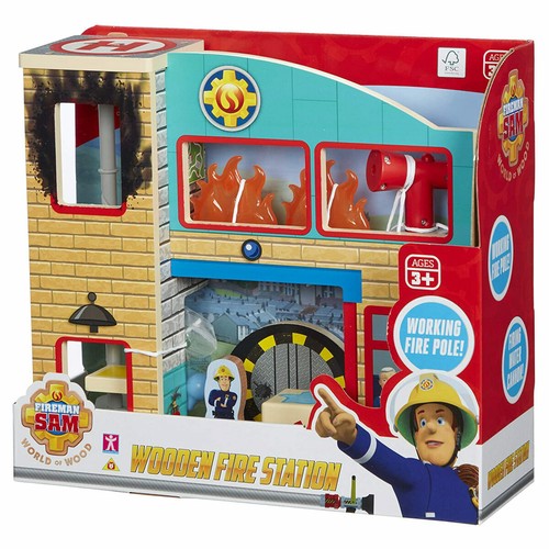 Fireman sam wooden - fireman,