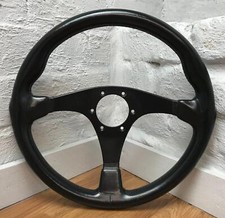 Genuine Nardi Gara 350mm black leather, 3 spoke steering wheel. Classic.  7D