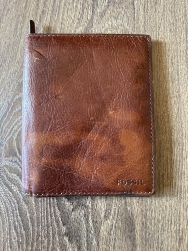 Fossil brown genuine leather - brown,