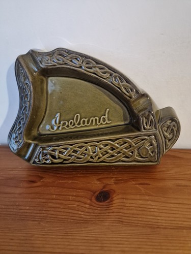 Knock celtic pottery ashtray - celtic,
