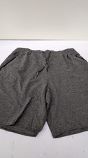 Mens  Size Big Plain Fleece Drawstring Tie Shorts Size,XL,DARK GREY(no tags)
