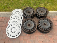 GENUINE MERCEDES VITO VIANO 4 X 16" STEEL WHEELS & 4 X WHEEL TRIMS