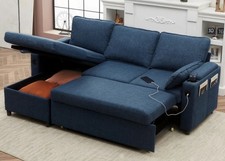 DURASPACE Sofa Bed Sleeper Pull Out 2 In 1 Sectional Sleeper Sofa Couches New
