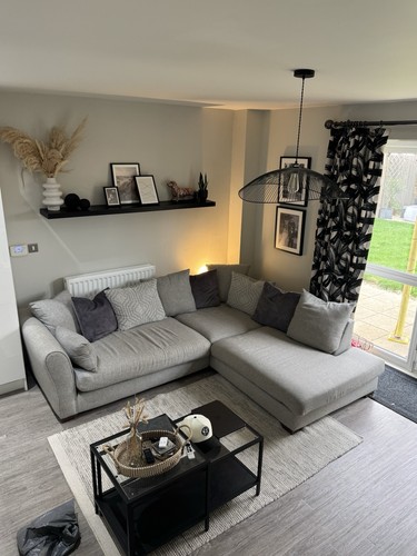 Dfs large grey corner sofa - grey,