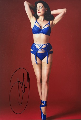 Signed dita von - signed, 12x8