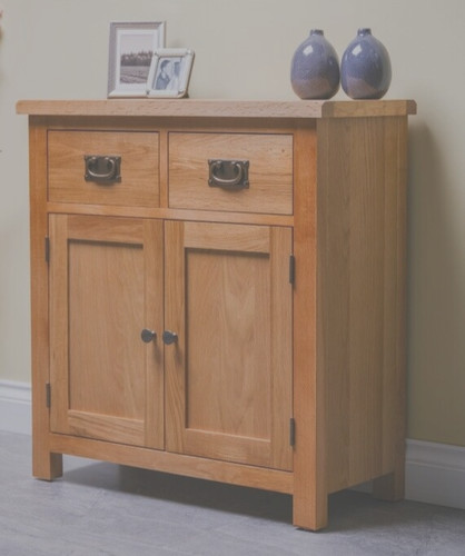 Oak mini sideboard cupboard - mini,