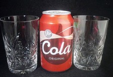 Pair of Edinburgh Crystal STAR