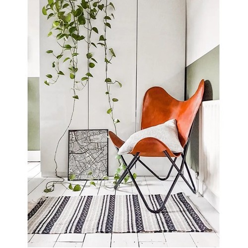Brown butterfly chair real - brown,