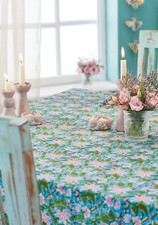 Lily Flower Tablecloth Cotton