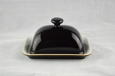 Denby Stoneware - Merlot - Butter Dish & Stand Round Knob - PERFECT