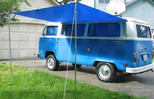 Blue sun canopy - blue,