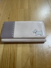 Radley Large Pale Pink Trifold Purse In Used Condition