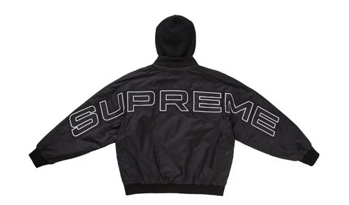Supreme hooded stadium jacket - supreme,