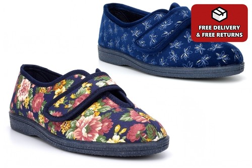 Womens wide fit slippers - womens,