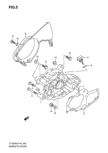 Suzuki genuine atv bolt z50 - suzuki,
