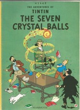 Herge, The Adventures of Tintin; The Seven Crystal Balls, paperback 1991 VG cond