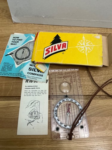 Vintage silva compass type - compass,