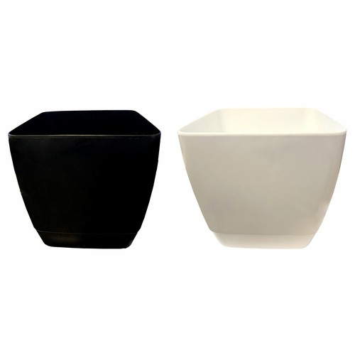 Whitefurze 16cm square - 16cm, plastic