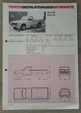 Toyota Hi-Lux Pick-Up Brochure / Leaflet  c.1979