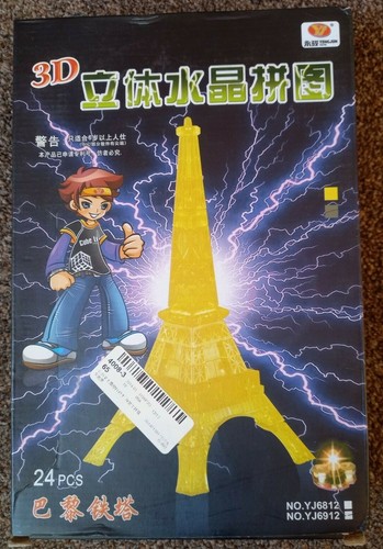 Crystal puzzle eiffel tower - crystal,