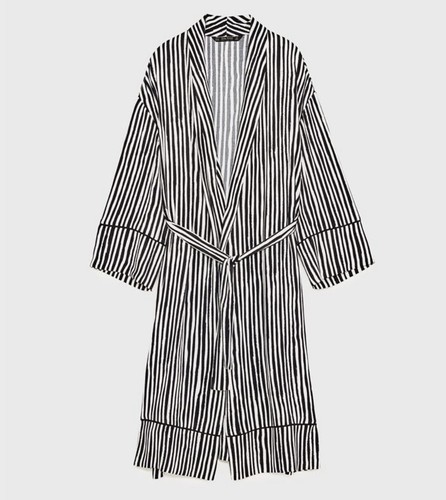 Zara striped kimono