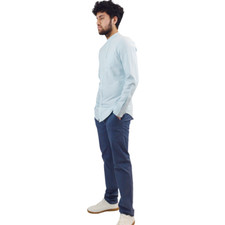 Mens Slim Fit Grandad Collar