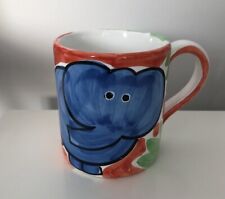 Whittard “Elephant” Mug Cup Hand Painted In Italy Rare Find Vgc