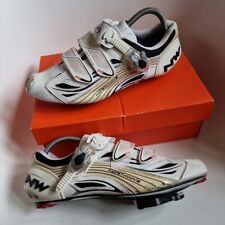 NORTHWAVE TYPHOON EVO SBS CARBON Road Cycling Shoes White   NOS Size 8