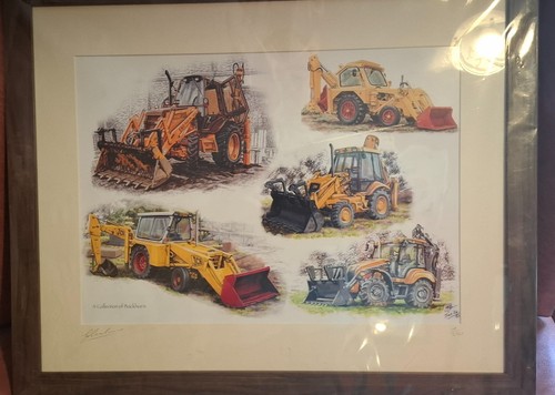 Framed jcb case backhoe - a3,