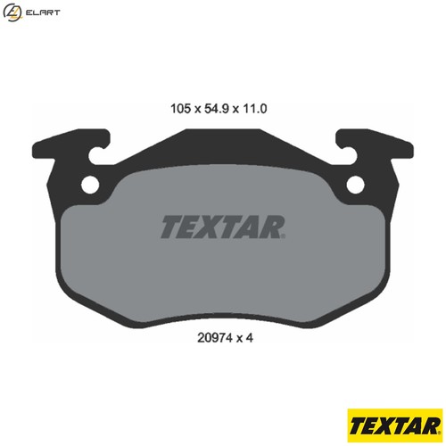 Brake pad set - pad,