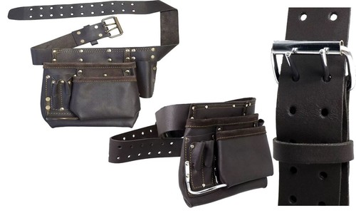 Multi pocket leather pouch - multi,