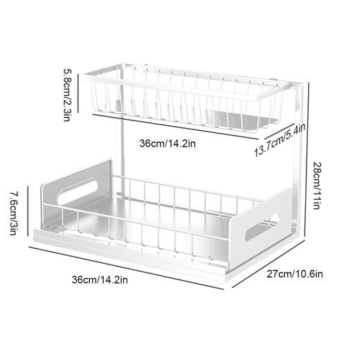 Tier pull out basket kitchen - tier,
